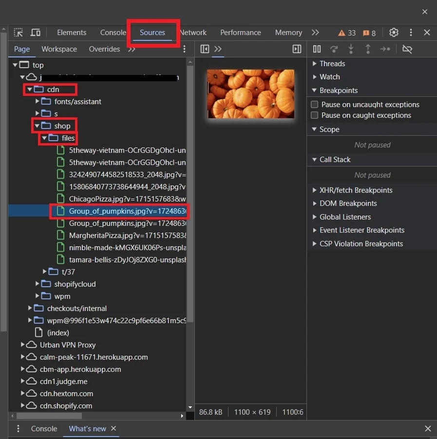 Shopify CDN image delivery and catching